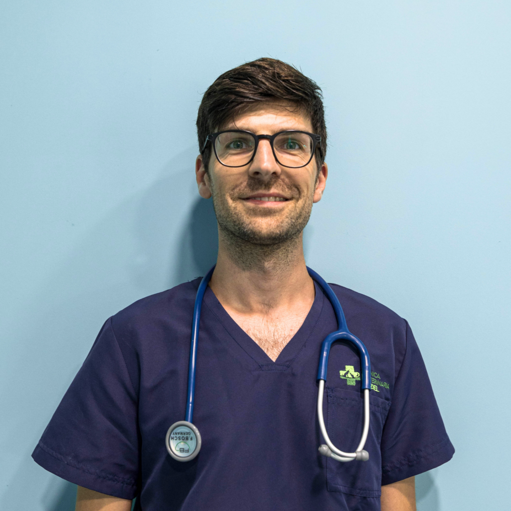Il Dott. Nicolò Ferrari della Clinica Veterinaria Haziel